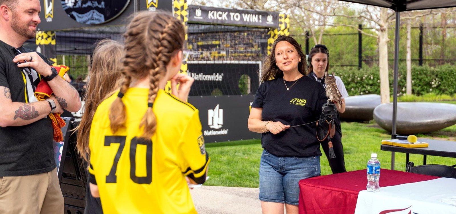 Ohio School of Falconry at Columbus Crew Harry Potter Night